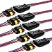 YETOR 16 AWG Way Car Waterproof Electrical Connector4 pin Plug Auto Electrical Wire Connectors Marine for Car Truck Boat and Other Wire Connections5 Pack - Image 2