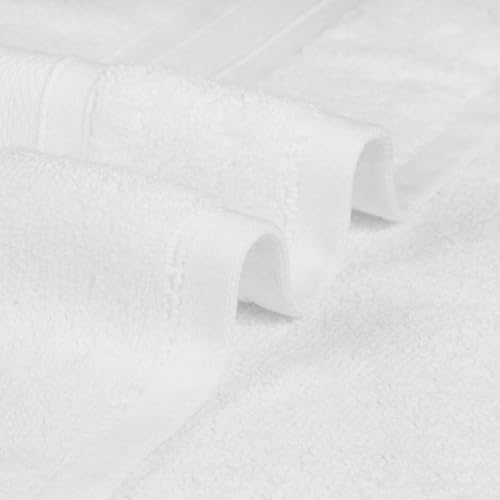 Trident Soft Comfort Air Rich 100% Cotton Towels for Bath, 500 GSM Large Size Bathroom Towels for Men/Women, 2 Pc Bath Towel Set (69cm x 137cm), White - Image 5
