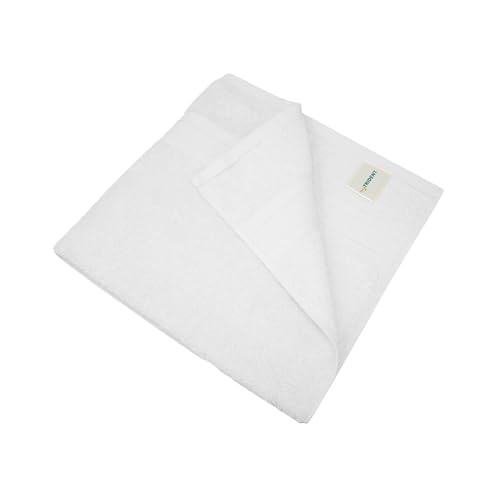 Trident Soft Comfort Air Rich 100% Cotton Towels for Bath, 500 GSM Large Size Bathroom Towels for Men/Women, 2 Pc Bath Towel Set (69cm x 137cm), White - Image 3
