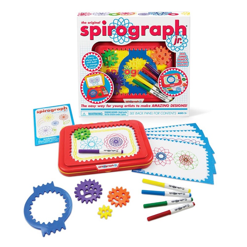 Spirograph Jr. — Jumbo Sized Gears Classic Retro Toy For Spiral Drawing Art Design Toy Kit for Smaller Hands — For Kids Ages 3 and Up - Image 1