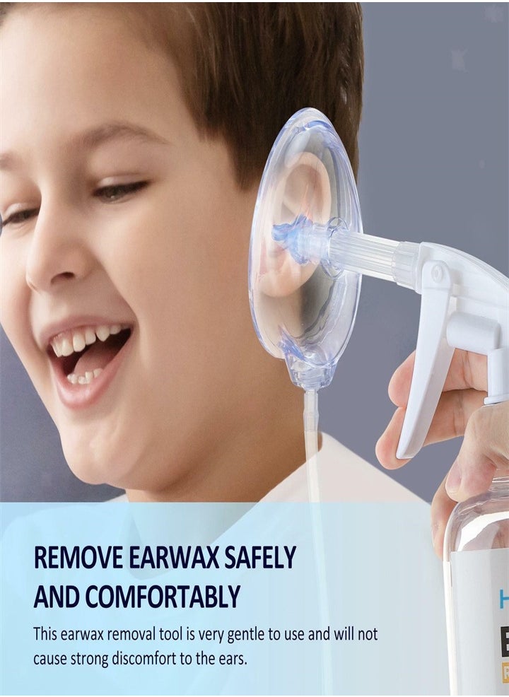 Ear Wax Removal Tool Flushing System Wash Bottle Ear Irrigation Kit 500ml