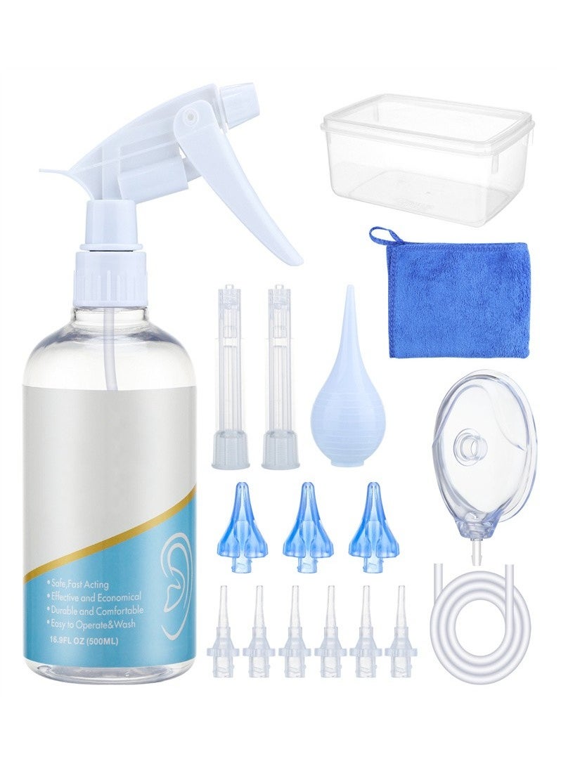 Ear Wax Removal Tool Flushing System Wash Bottle Ear Irrigation Kit 500ml