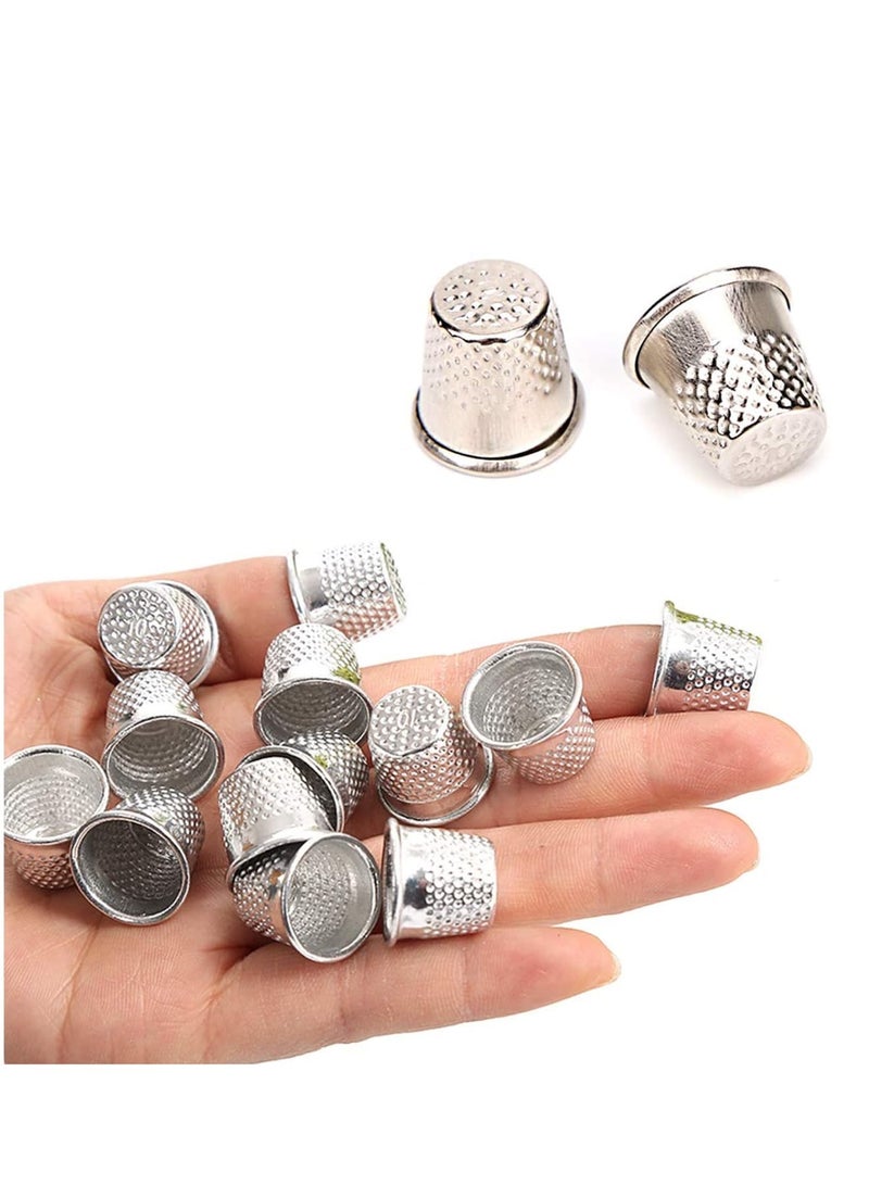 Zikra 15 PCS Sewing Thimble Finger Thimble Metal Sewing Protector for DIY Crafts - Image 1