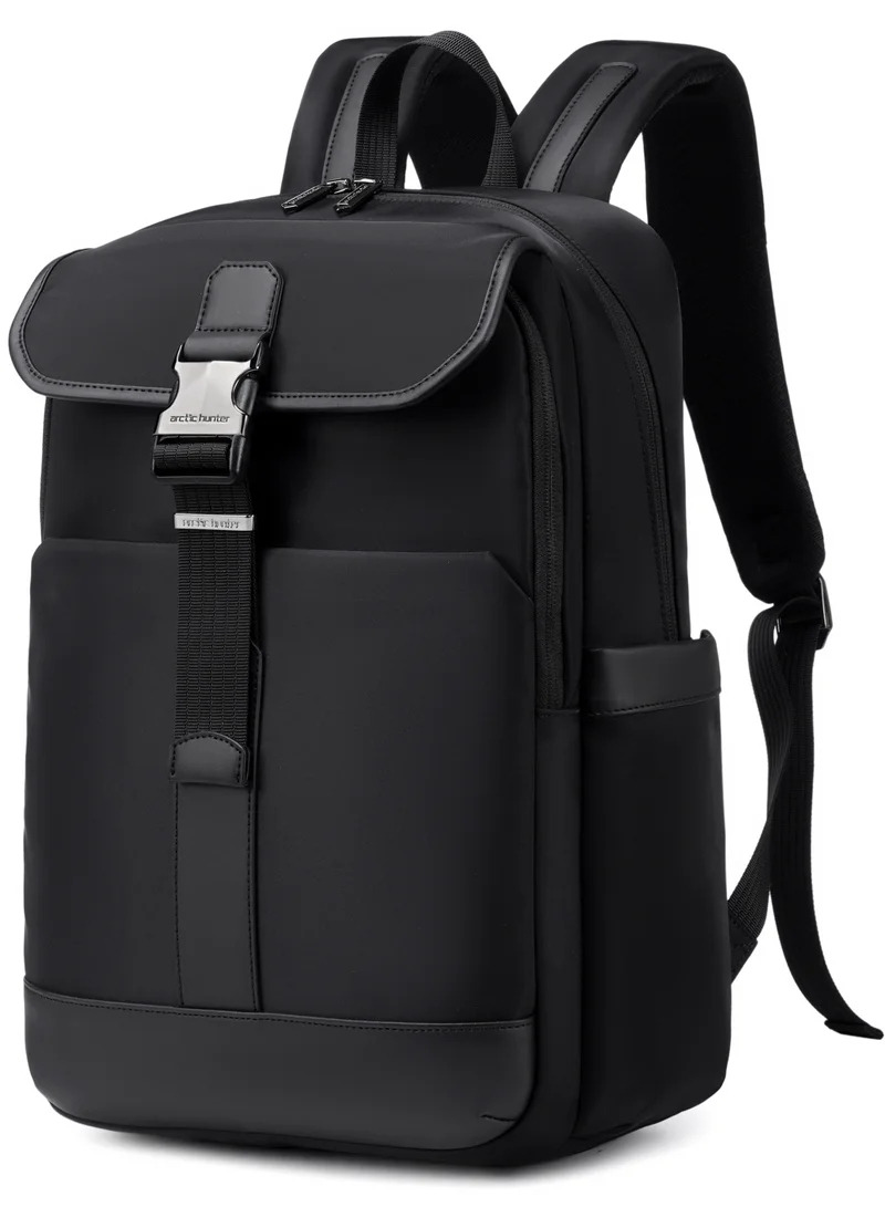 أركتيك هانتر Durable Laptop Backpack Premium Water-resistant 15 L Anti-Theft  Backpack for Office Business Travel College School, B00812, Black