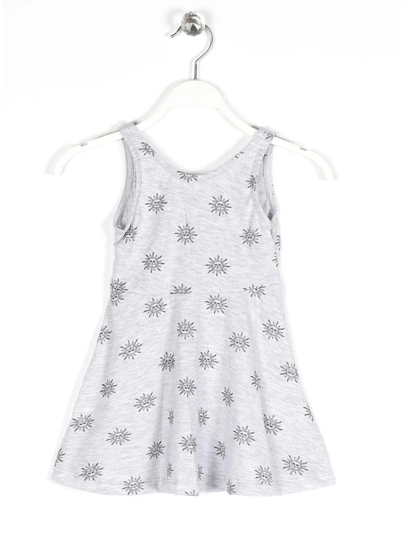 Zepkids Girls Regular Fit Sun Patterned Sleeveless Dress