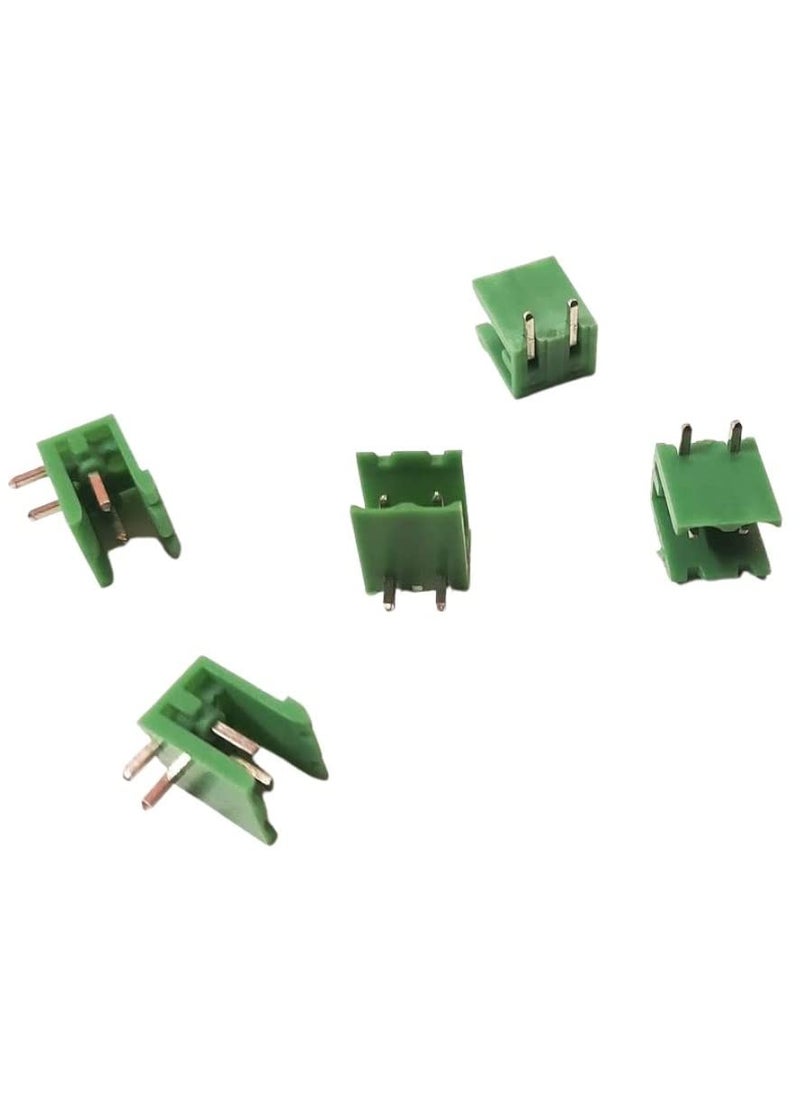 Generic ESPtronics 5 Pcs 2 pin Right Angle Screw Terminal Block Male Connector 300V15A 2812 AWG 5085 Plug in Type Screw Terminal Connector 508mm XY2500 Connector  - Image 1