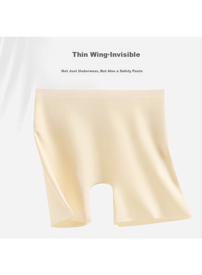 Yuzhaolin Ice Silk Safety Shorts, 2-pack, Summer Seamless Anti-exposure Underpants, Size L - Image 1