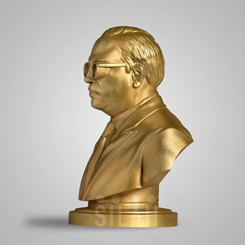 SILAII Dr. B. R. Ambedkar Sculpture – 5 Inch, Gold Finish | Perfect for Home Decor, Office Desk, Study Table & Gifting - Image 5