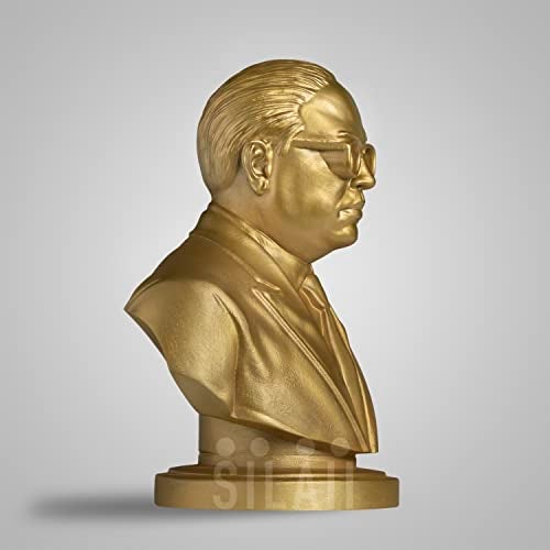 SILAII Dr. B. R. Ambedkar Sculpture – 5 Inch, Gold Finish | Perfect for Home Decor, Office Desk, Study Table & Gifting - Image 3