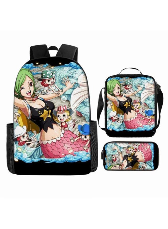 عام أحدث نموذج عالمي من الكرتون طباعة ثلاثة قطعة حقيبة مجموعة ( الطلاب ، الأطفال ، الأصدقاء ، نزهة ، تسلق الجبال ، الخ . ) - Image 4