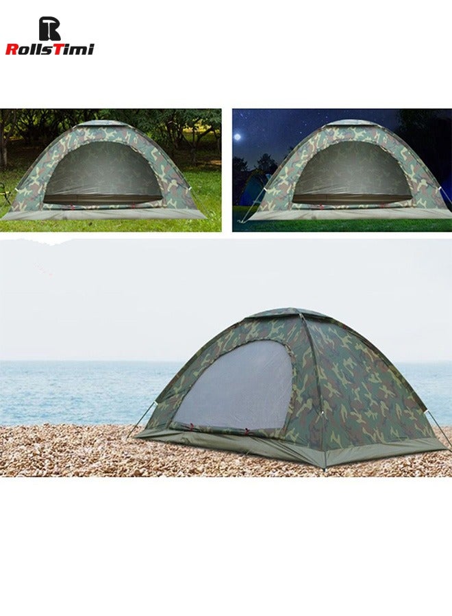 RollsTimi  Outdoor Camouflage 2-Person Tent, Sun Protection, Sunshade, Essential For Camping - Image 4