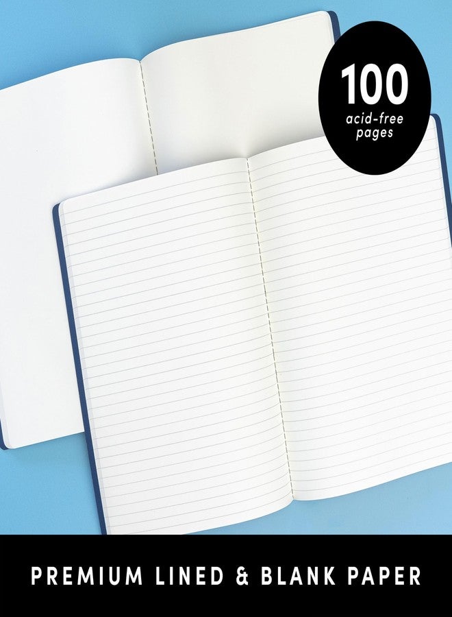 PAPERAGE Soft Cover Blank Journal Notebook, 2 Pack, (Burgundy), 100 Pages, Large 7.5 inches x 9.5 inches, Ideal for Sketch Book, Note Taking & Travel Journal - Image 3