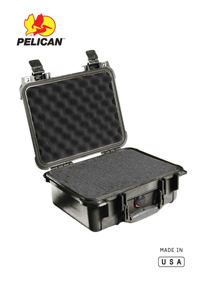 Pelican 1400 Protector Case with Foam, Black, IP67 Waterproof Hard Case - Image 1