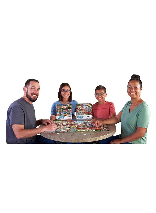 RoseArt CRA-Z-Art - RoseArt - Back to The Past 1000PC - Hometown Celebration - Image 1