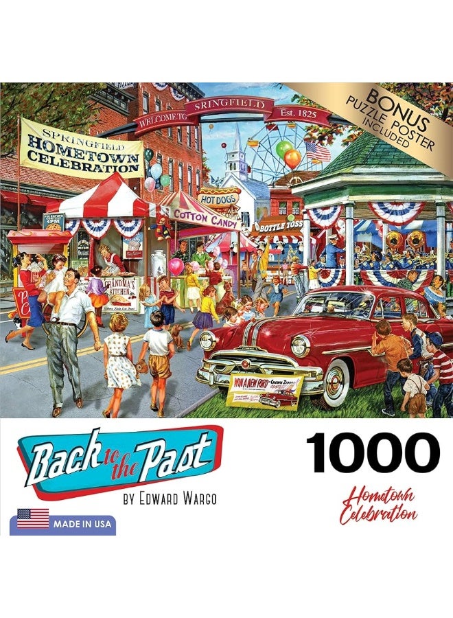 RoseArt CRA-Z-Art - RoseArt - Back to The Past 1000PC - Hometown Celebration - Image 5