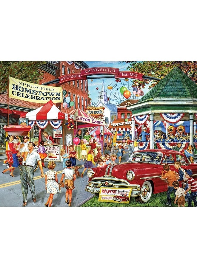 RoseArt CRA-Z-Art - RoseArt - Back to The Past 1000PC - Hometown Celebration - Image 3