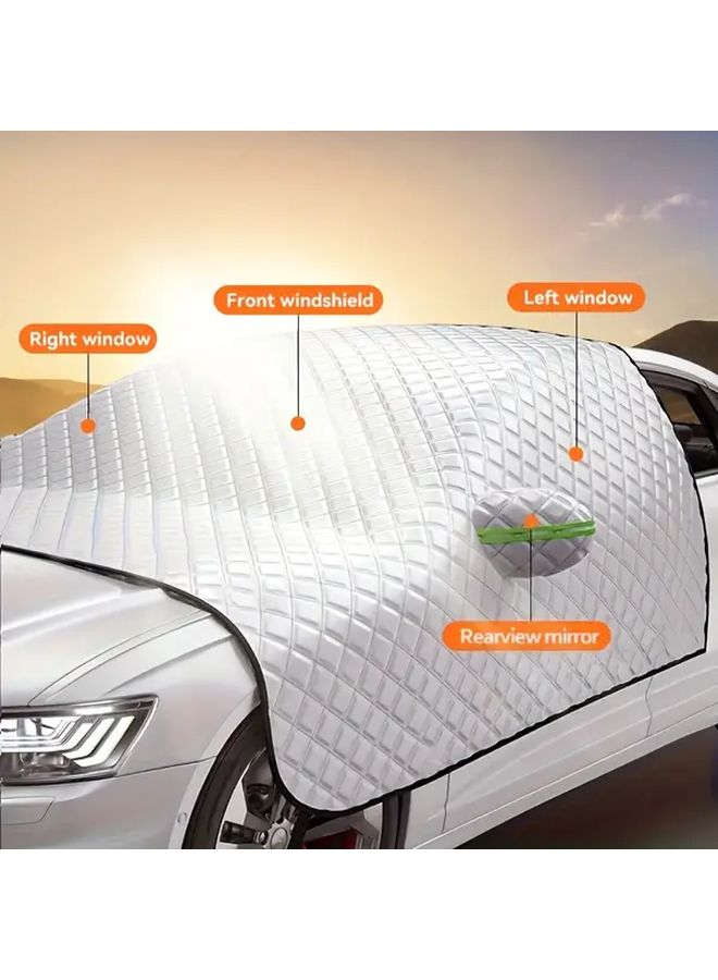 Universal Car Windshield Snow Cover 90 55x57 87 Inch Ice Frost Sun Protection UV Shade - Image 2
