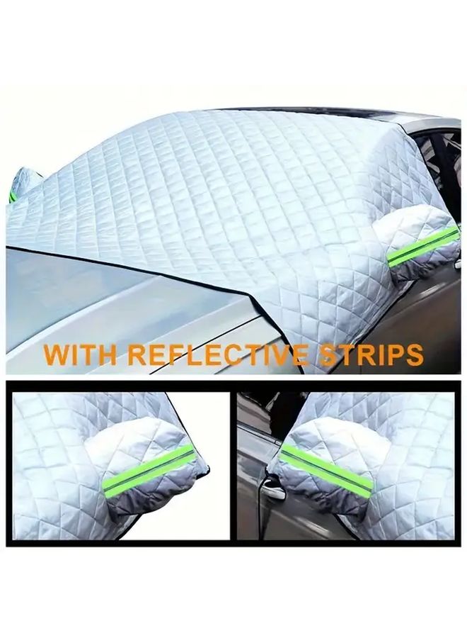 Universal Car Windshield Snow Cover 90 55x57 87 Inch Ice Frost Sun Protection UV Shade - Image 1