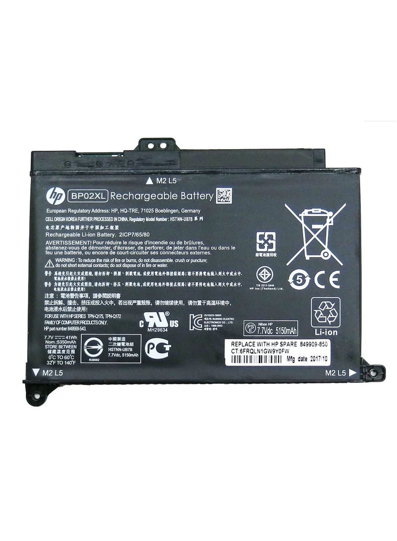 Compatible Battery for HP BP02XL – Fits BPO2XL, HP 15-AU, HP 15-AW Series Laptops (4500mAh, 2-Cell) - Image 2