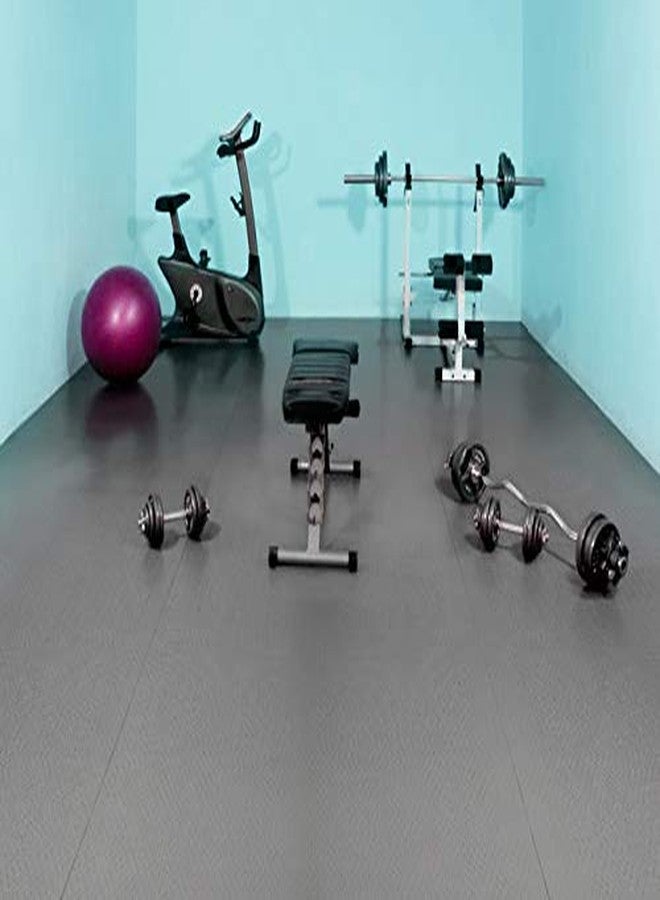 VViViD Grey Non-Slip Shock-Absorbing Foam Exercise Floor Mat (5ft x 3ft) - Image 4
