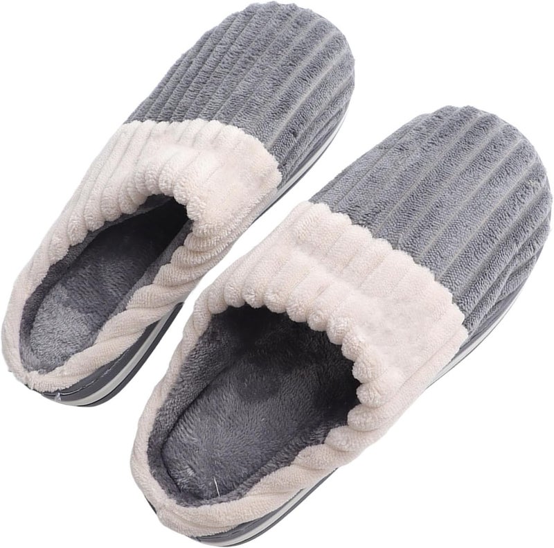 كلاراكو نعال شتوية نسائية من كلاركو، قطيفة مضادة للانزلاق، تصميم مريح، سهلة الارتداء، هدايا مثالية، دافئة ومريحة - Image 3