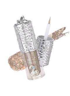 Flower Knows Swan Ballet Liquid Eyeshadow Pearl Fine Glitter Long-Lasting Quick Dry Shimmer Dust Skins Eyeshadow 4g (02 Shining Nova)  - Image 1
