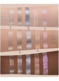 Flower Knows Swan Ballet Liquid Eyeshadow Pearl Fine Glitter Long-Lasting Quick Dry Shimmer Dust Skins Eyeshadow 4g (02 Shining Nova)  - Image 4