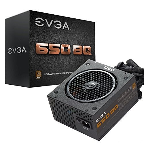 EVGA 650 Bq, 80+ Bronze 650W, Semi Modular, 5 Year Warranty, Includes Free Power On Self Tester, Power Supply 110-BQ-0650-V1 - Image 1
