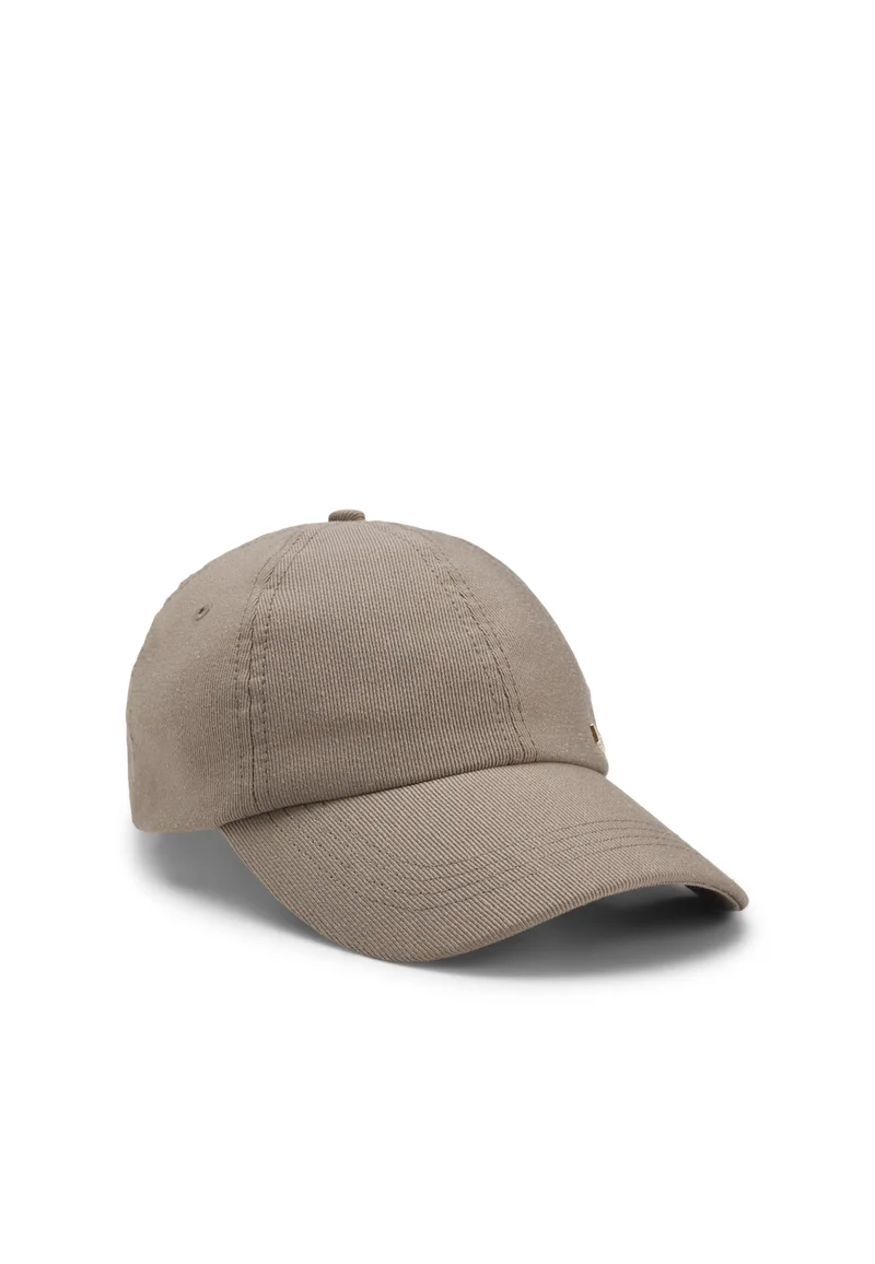Ribbed Corduroy Cap with Adjustable Buckle