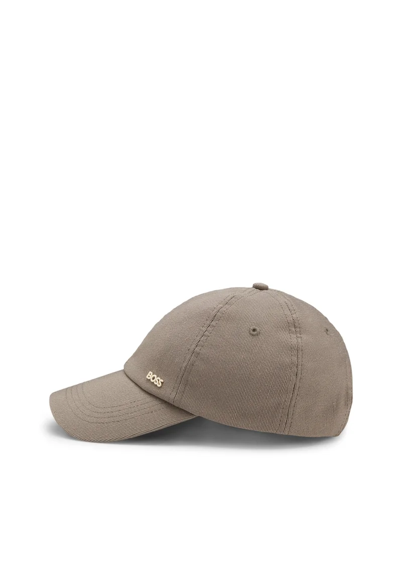 BOSS Brown Ribbed Corduroy Cap with Adjustable Buckle for Women | Best Price UAE