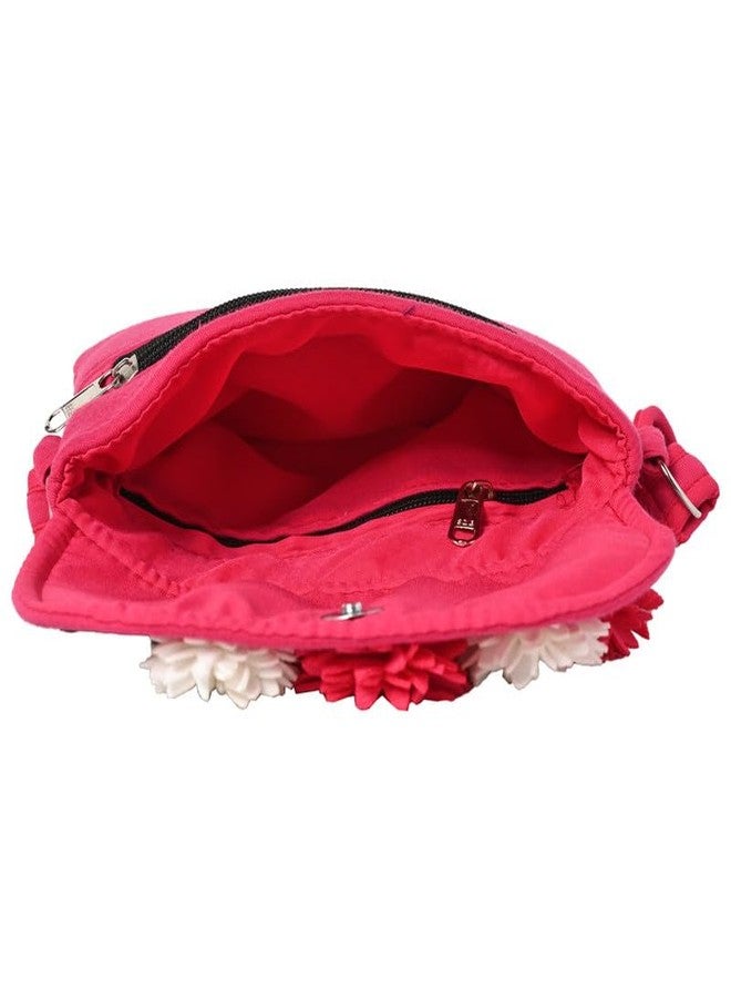 Coco Candy Women's Casual Lightweight Stylish Handbag | Floral Hot Pink Sling Bag for Women - Perfect for Daily Use - Image 4