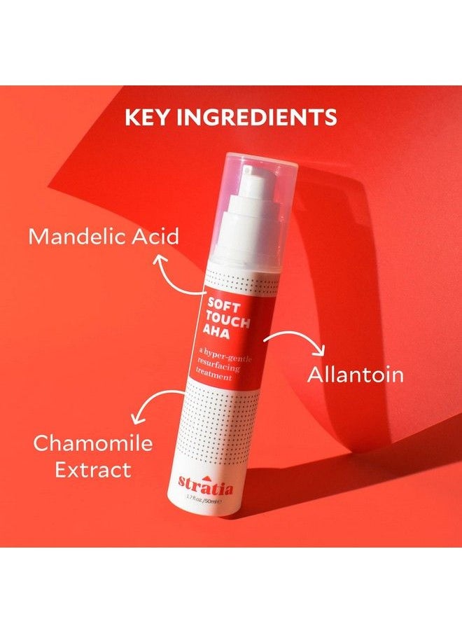 Stratia - Soft Touch Aha | Hypergentle Resurfacing Treatment | Exfoliating Mandelic Acid Cleares Pores | For Sensitive And All Skin | 1.7 Fl Oz - Image 1