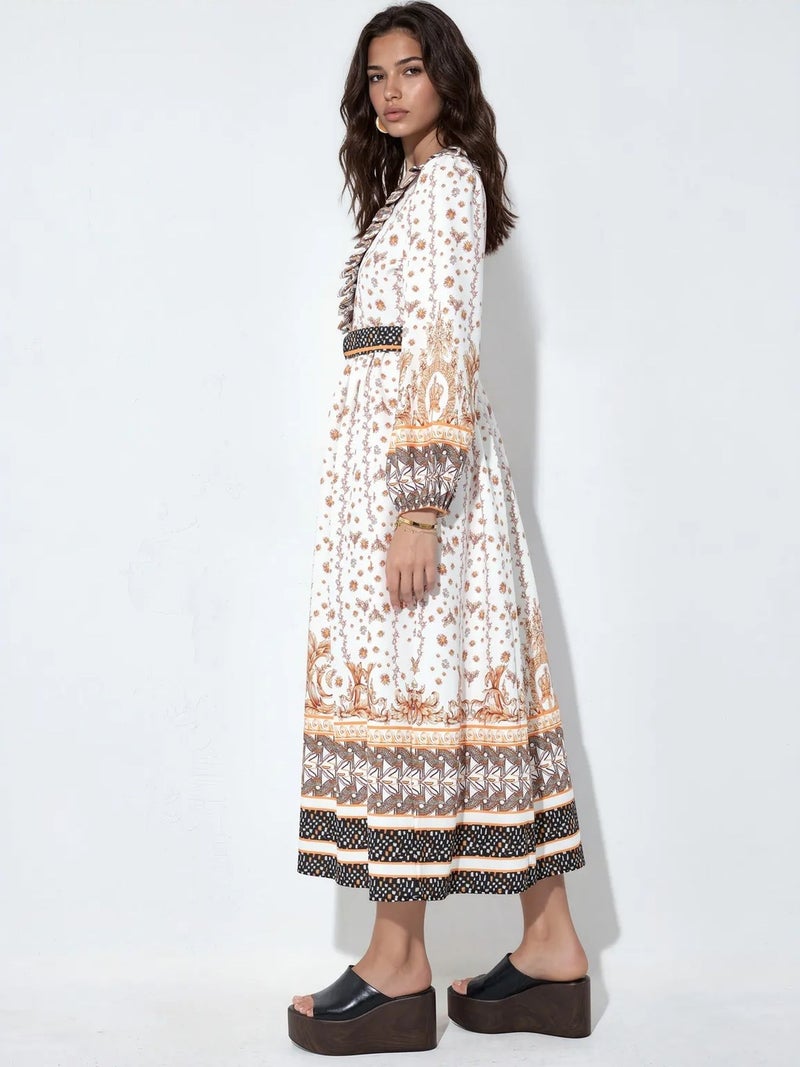 Jennyfer Floral Belted Maxi Dress - Image 3