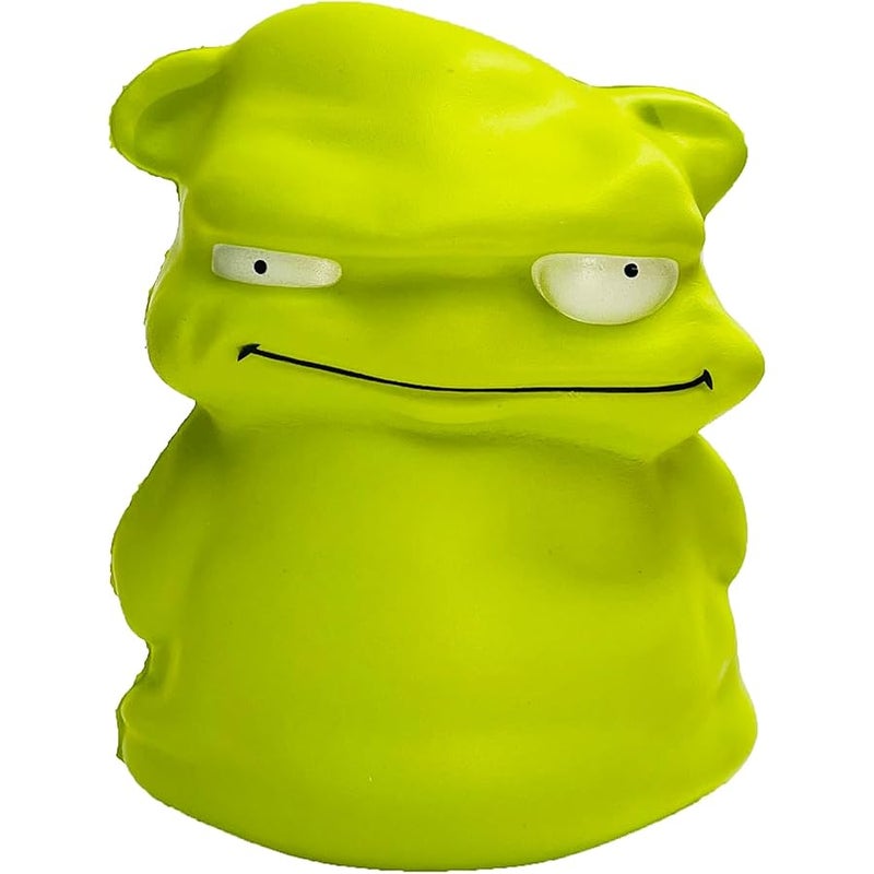 funnysquee لعبة الوحش الاخضر الصغيرة الرائعة من فاني سكوي، اسفنجي بطيء الارتفاع، تخفيف التوتر، ممتعة للاطفال، بمقاس مريح 4.7 انش - Image 1