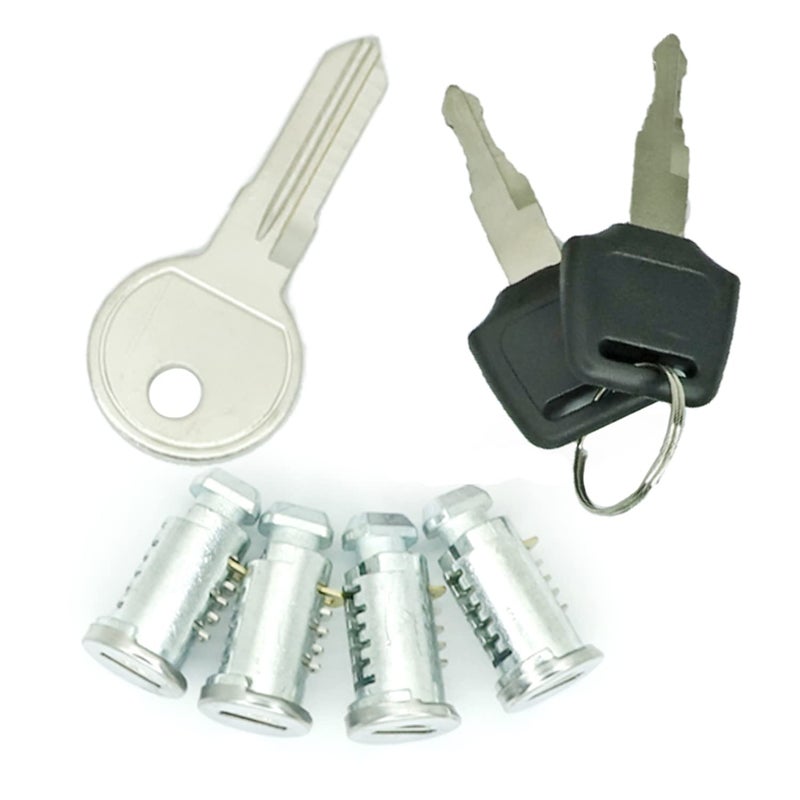 XOPIYAO Lock Cylinders for Car Racks (4 Pack) - One-Key System Compatible With Thule Racks and Other Equipment - Includes 4 Cores, 2 Keys and A Control Key - Image 3