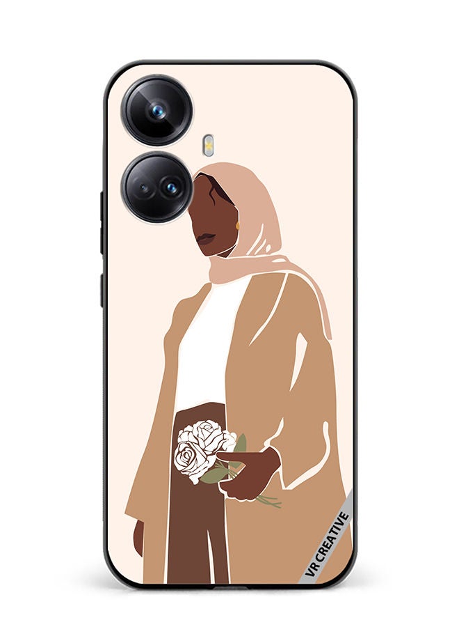 VR CREATIVE Protective Case Cover For Realme 10 Pro Plus Woman In Hijab Design Multicolour - Image 1