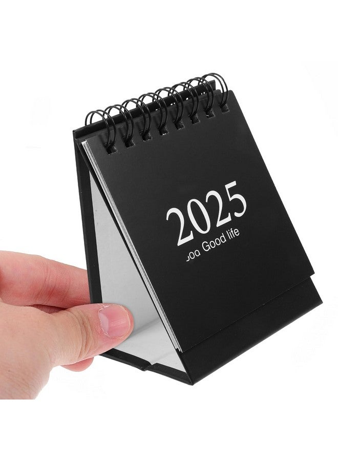 ستوبوك تقويم مكتبي 2024-2025، منظم تقويم سنوي لسطح المكتب، جدول يومي، صفحات شهرية، تقويم حامل (أسود) - Image 4