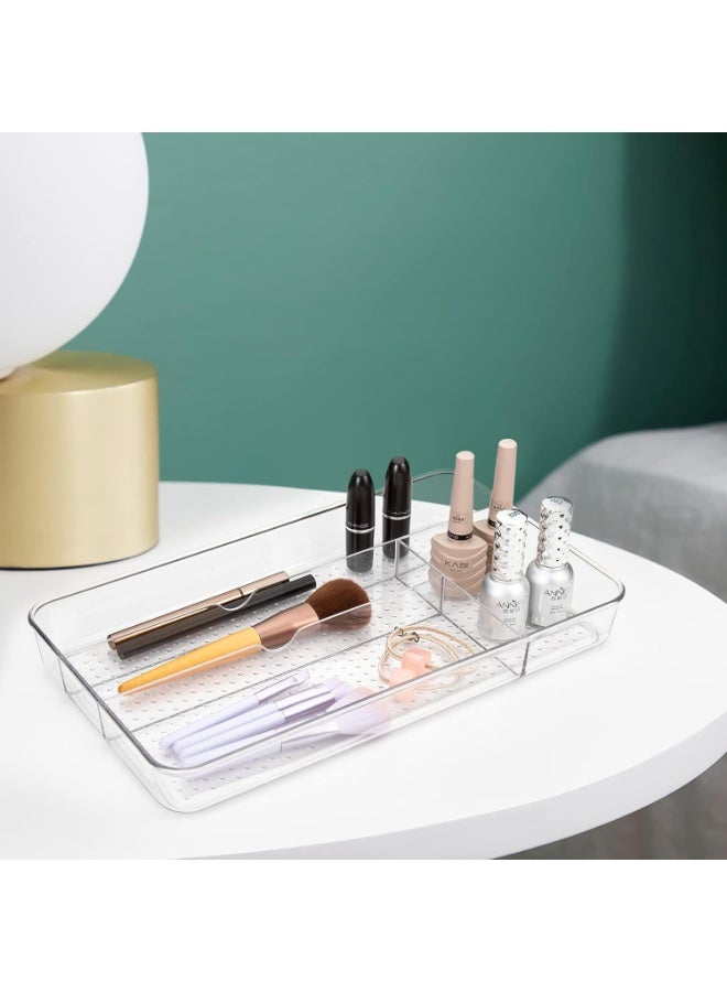 Decorhills Cutlery Tray, No-Slip Drawers Organizer for Utensils Storage and Organising in Kitchen, Cosmetic Tray for Dressing Table Makeup Storage Organiser in Bedroom and Living Room - Image 2