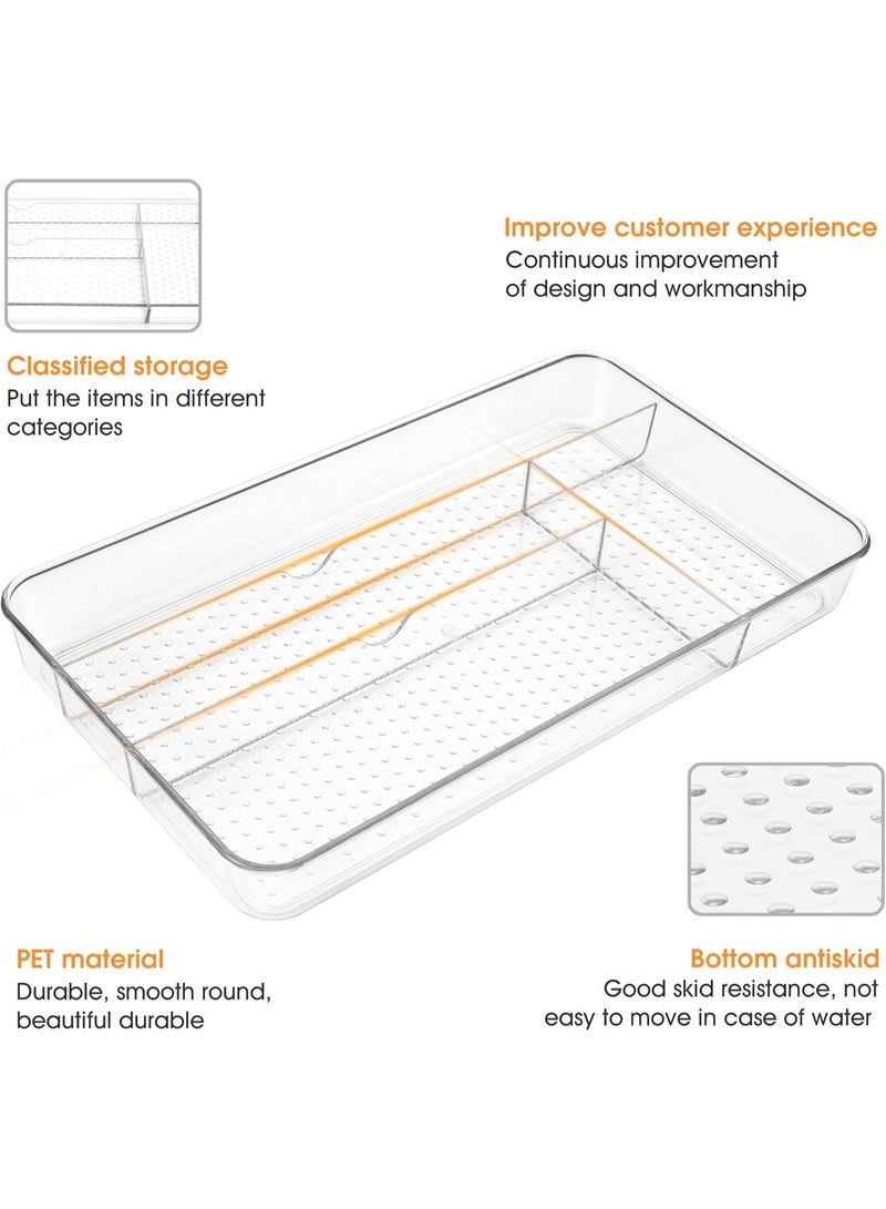 Decorhills Cutlery Tray, No-Slip Drawers Organizer for Utensils Storage and Organising in Kitchen, Cosmetic Tray for Dressing Table Makeup Storage Organiser in Bedroom and Living Room - Image 4