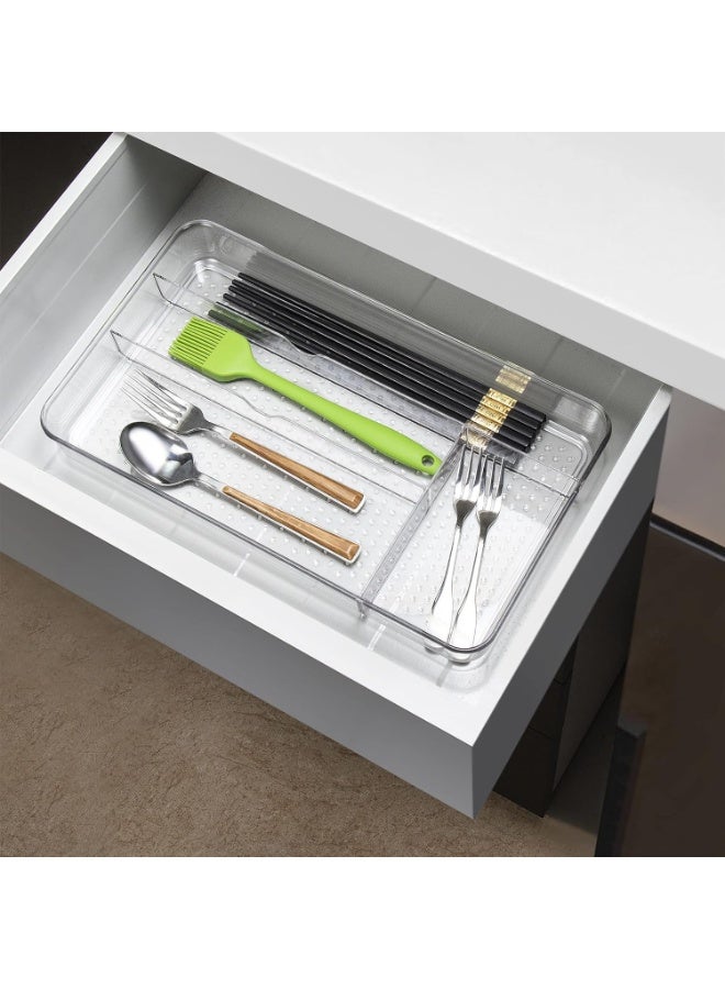 Decorhills Cutlery Tray, No-Slip Drawers Organizer for Utensils Storage and Organising in Kitchen, Cosmetic Tray for Dressing Table Makeup Storage Organiser in Bedroom and Living Room - Image 5
