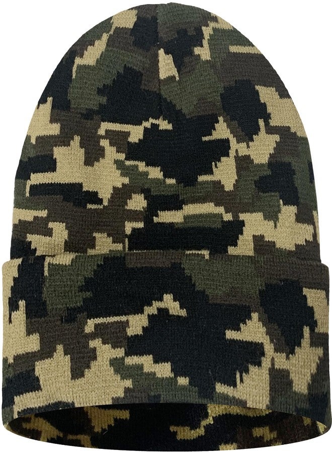 ATNKE LED Lighted Beanie Hat,USB Rechargeable 4 LED Running Headlamp Bright Cap with The Light Gifts for Men and Women/#Camouflage Green - Image 3