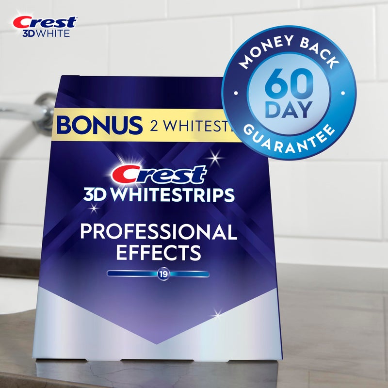 Crest 3D Whitestrips Professional Effects â€“ Teeth Whitening Kit, 22 Treatments (20 + 2 Bonus), Each with 1 Upper/1Lower, 44 Strips â€“ Crest 3DWhite Teeth Whitening Strips - Image 4