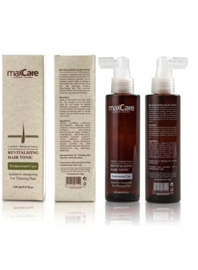 Maxcare Revitalizing Hair Tonic Clear – Anti Hair Fall Scalp Treatment – 120ml - Image 1