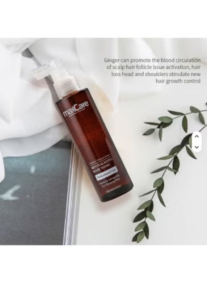 Maxcare Revitalizing Hair Tonic Clear – Anti Hair Fall Scalp Treatment – 120ml - Image 4