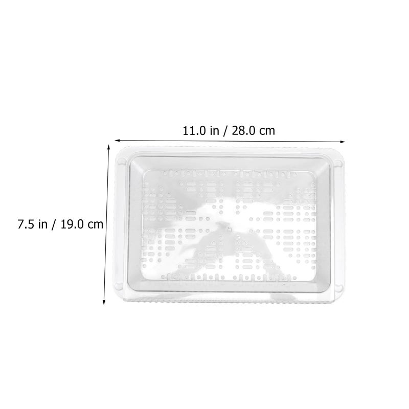 White Plastic Stackable Foldable Vegetable Rack Kitchen Storage Basket for Washing Draining - Image 3