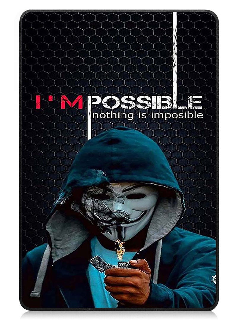 Theodor Protective Flip Case For Apple iPad Pro 11 (2024) With Trifold Stand Auto Wake Sleep Shockproof Cover Nothing Is Impossible - Image 1