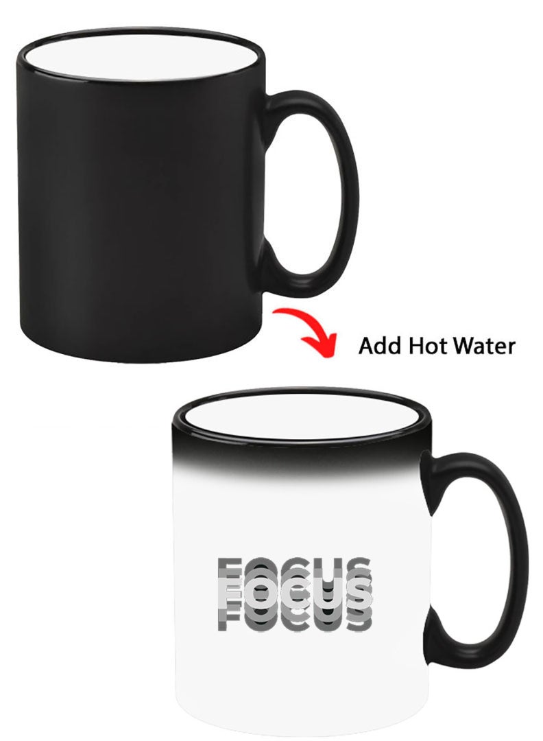 Theodor Color Changing Heat Sensitive Ceramic Mug, Image Revealed When HOT Liquid is Added! Focus - Image 1