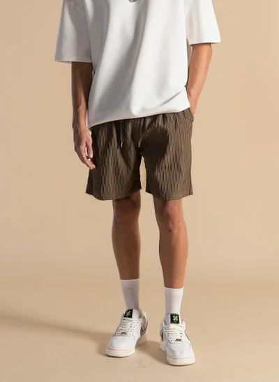 SHAPES TEXTURED JOGGER-WASIT SHORTS