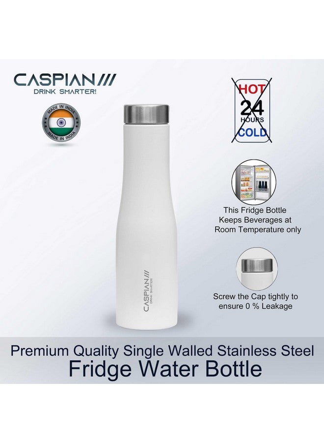 CASPIAN /// Aqua Stainless Steel Water Bottle (White, 1 Litre, Set of 6)| Leak Proof Thunder for Fridge Home Office Travel School Kids Boys Girls Adults Sports Gym Yoga - Image 4