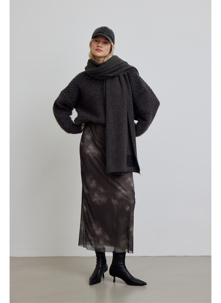 Manuka Patterned Tulle Skirt Batik  - Image 1